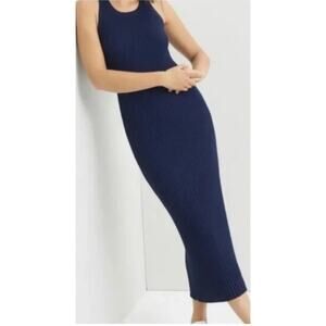 Anthropologie Saturday Sunday Midi Knit Dark Navy Dress XS